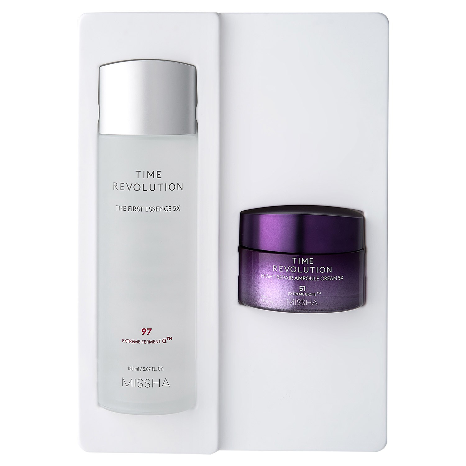 Missha First Essence Toner 5.07 fl oz and Night Repair Ampoule