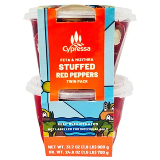 CYPRESSA FETA STUFFED PEPPERS 2X15.9 OUNCE CONTAINER
