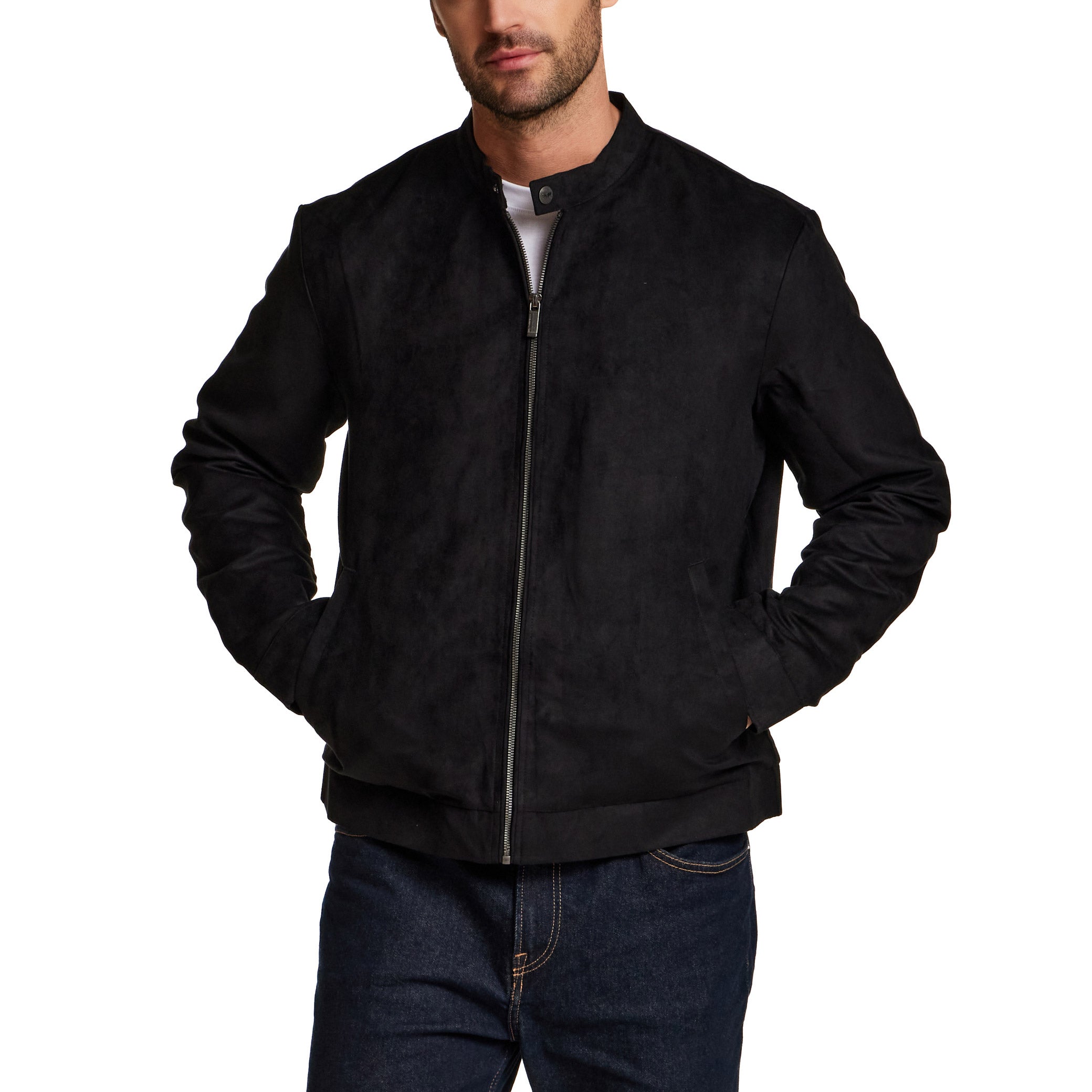 Weatherproof Men's Sueded Moto Jacket | Costco