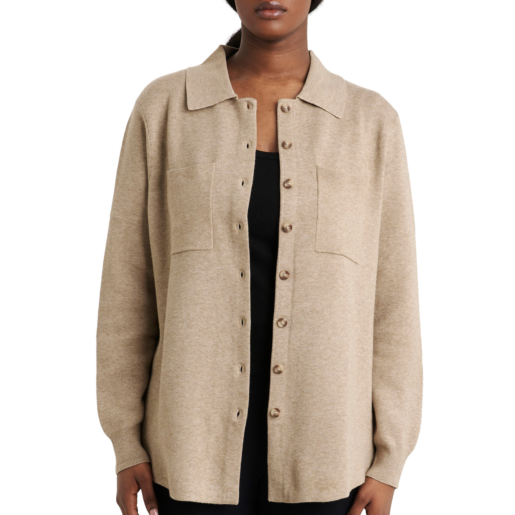 Como Vintage Women's Knit Shirt Jacket