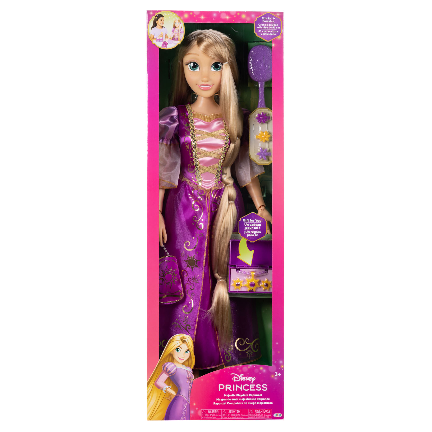 Barbie Doll Big Rapunzel Rapunzel 32in Doll Majestic Playdate