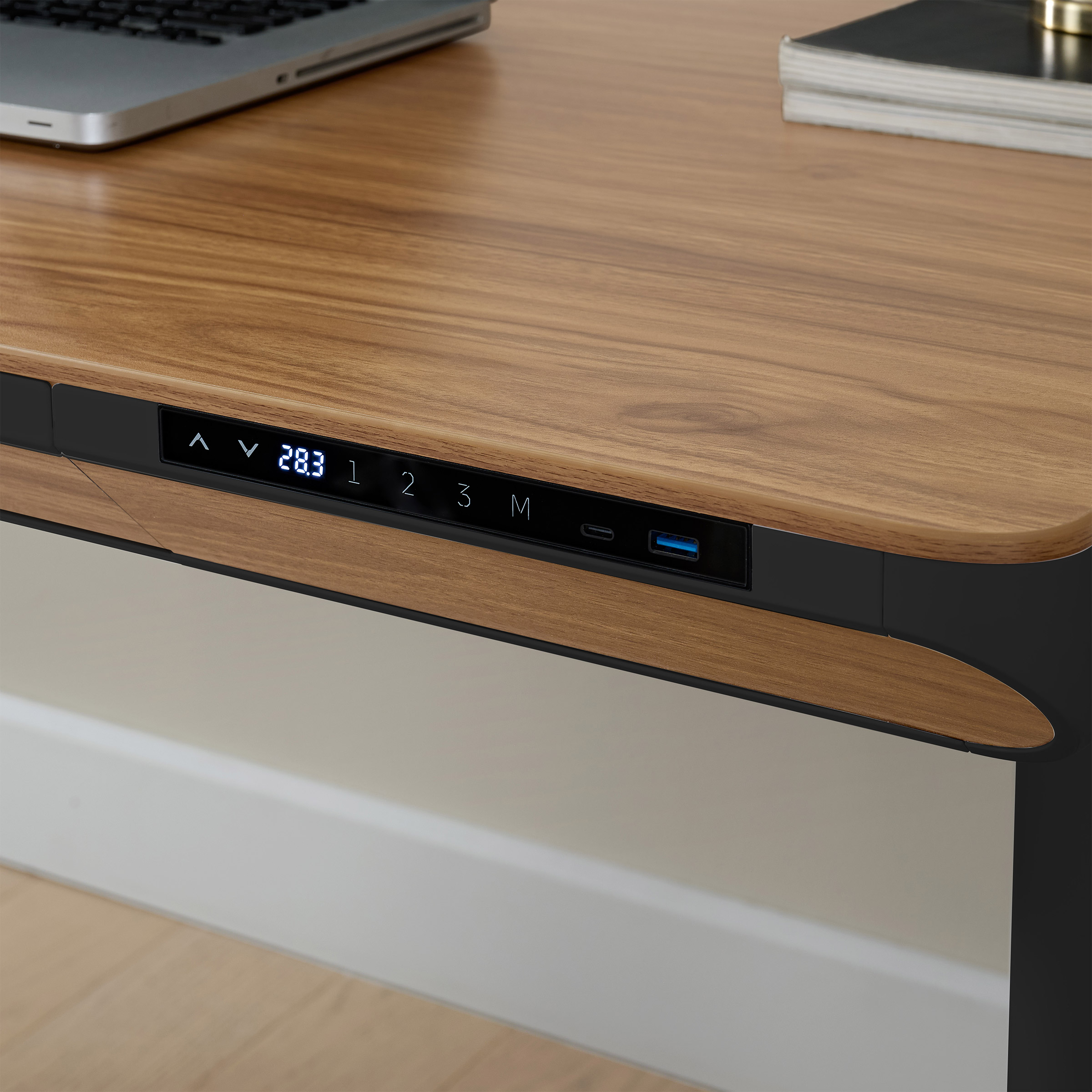 Nico Case 117 cm (46.1 in.) Height Adjustable Lift Desk, Black