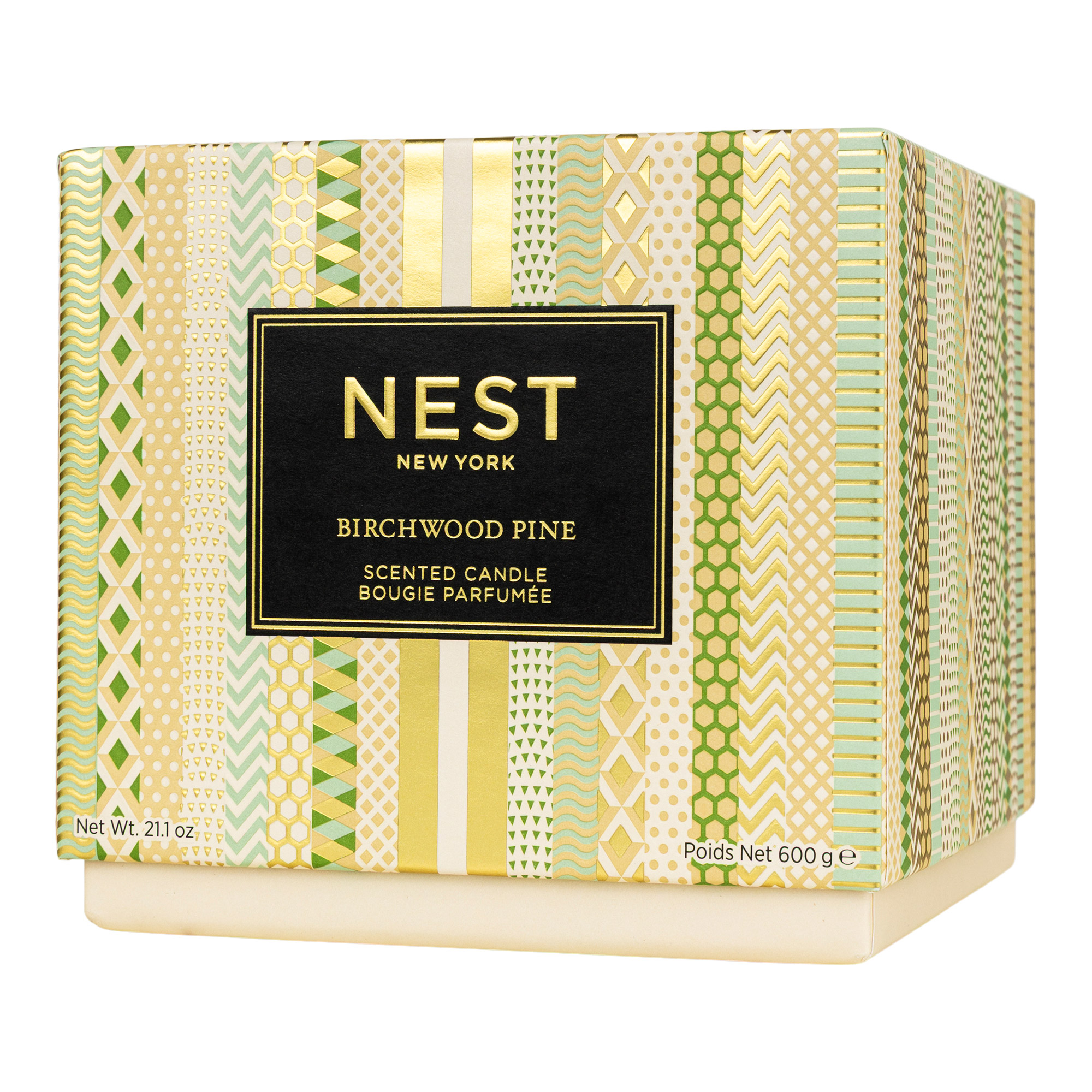 NEST NEW YORK - 3-Wick Candle, Birchwood pine - 600 g (21.1 oz.)