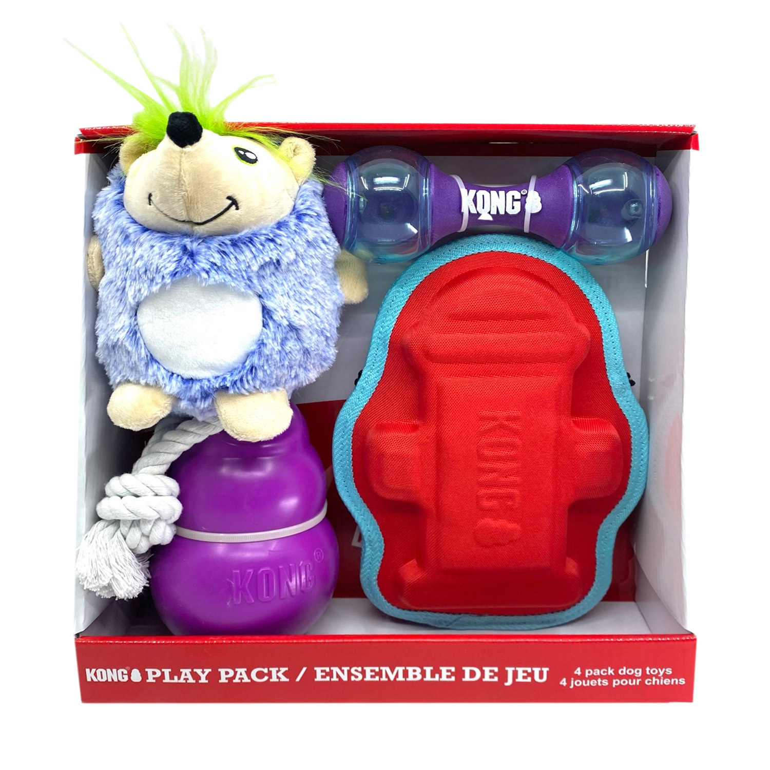KONG Play Pack Dog Toys, 4-pack 