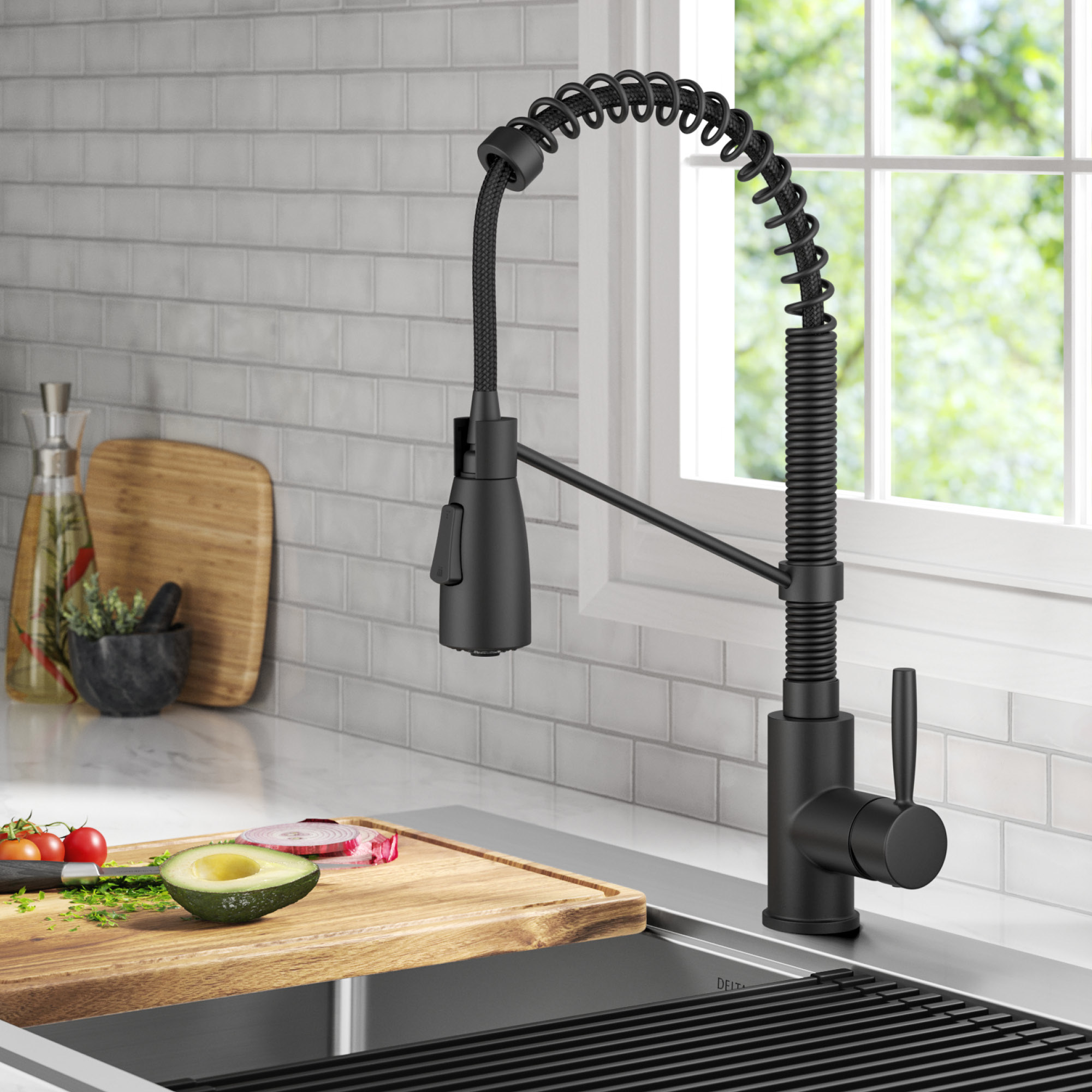 Delta Pull-down High Arc Single Handle Kitchen Faucet