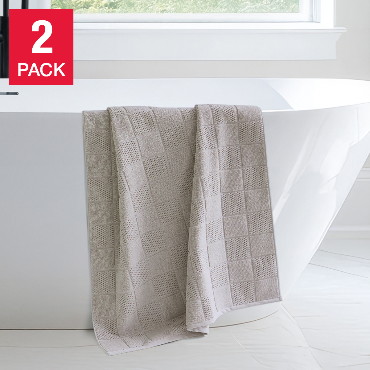 Home Inspiration Collection Bath Sheets, 2-pack