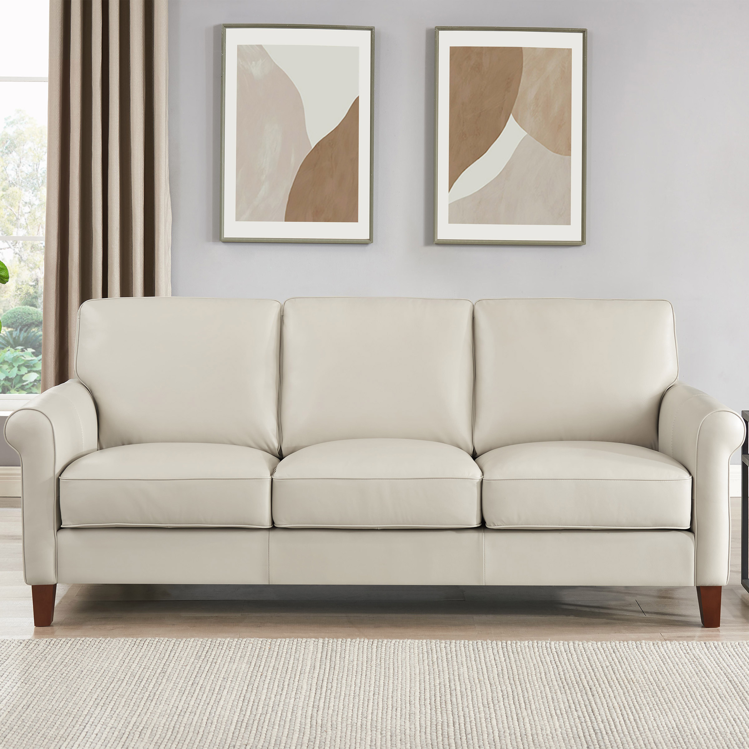 Prospera Home Larsen Top Grain Leather Sofa