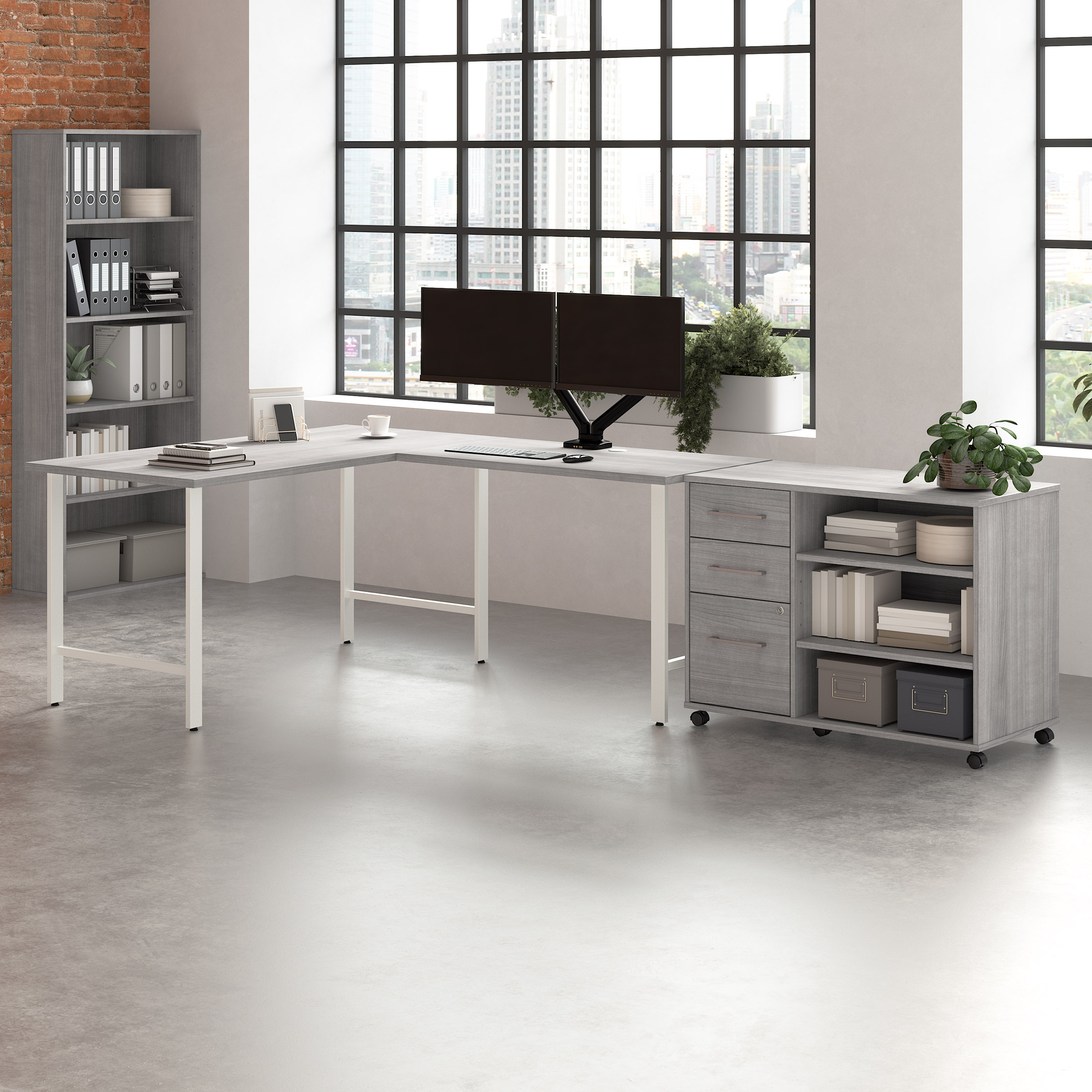 Bush Furniture Office Pro Havin 3-piece L-shaped Desk