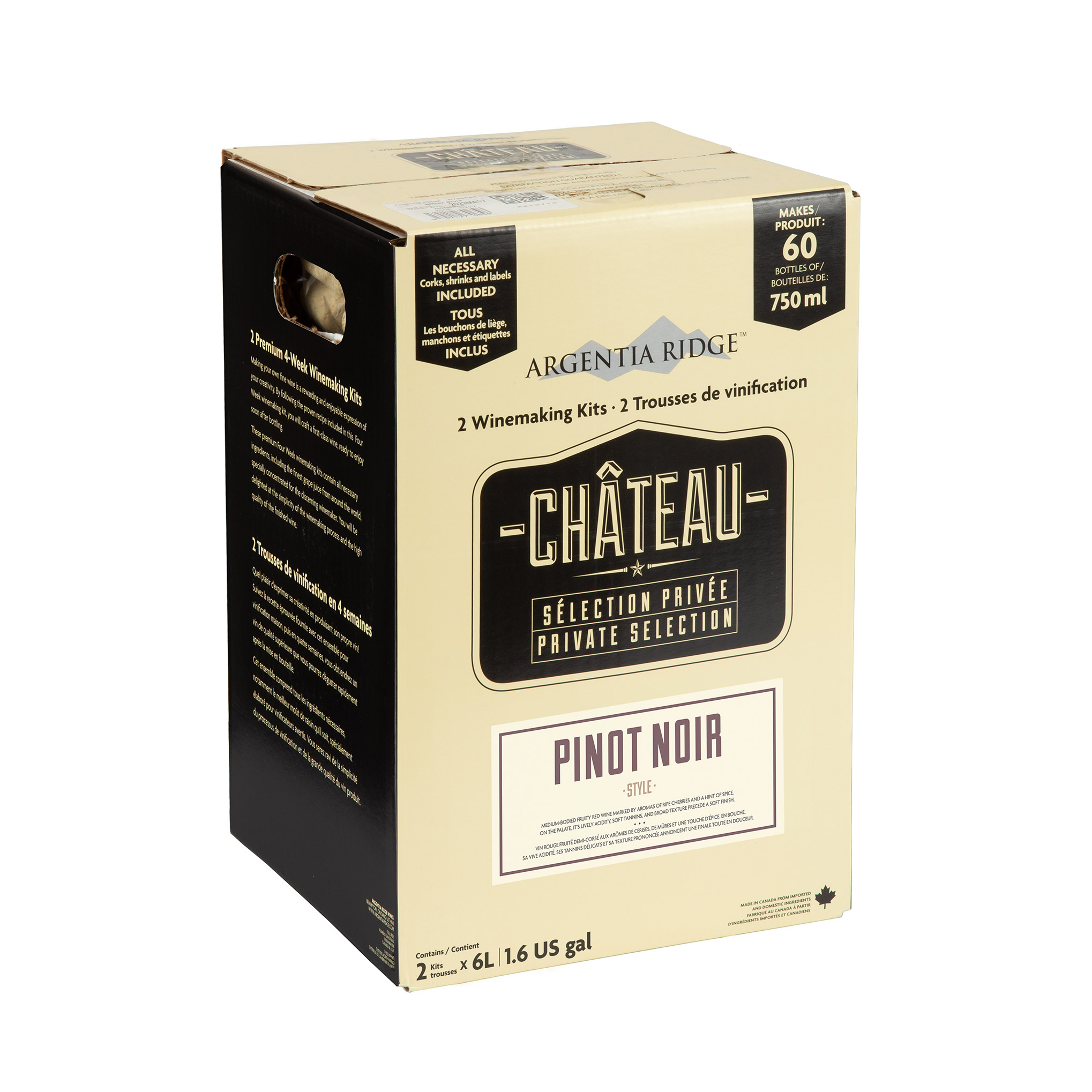 Argentia Ridge Château Private Selection Pinot Noir Wine Kit