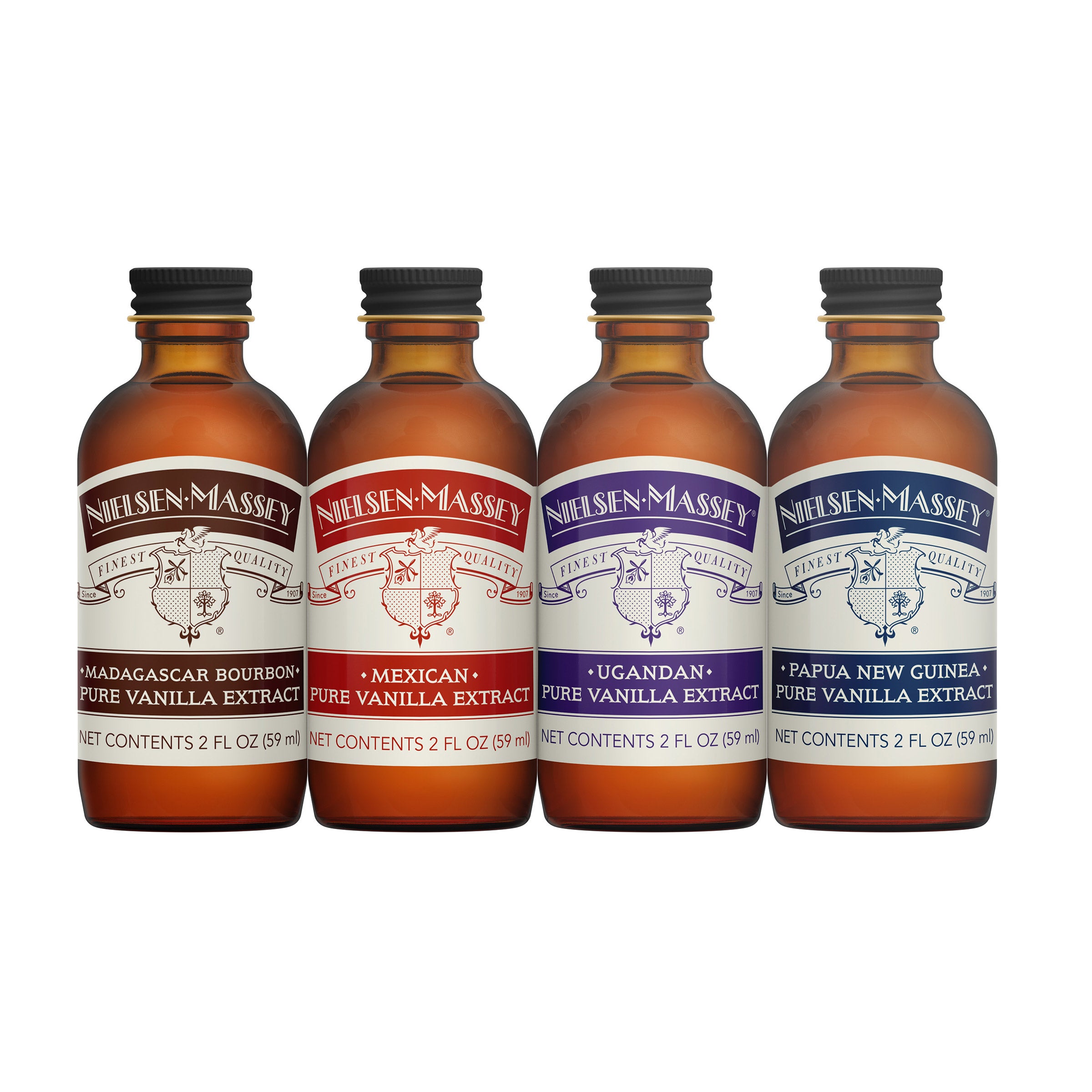 Nielsen-Massey Vanilla Extract, Around the World Gift Pack, 4-pack