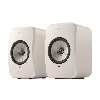KEF LSX II LT Wireless Bookshelf Speaker Pair, White