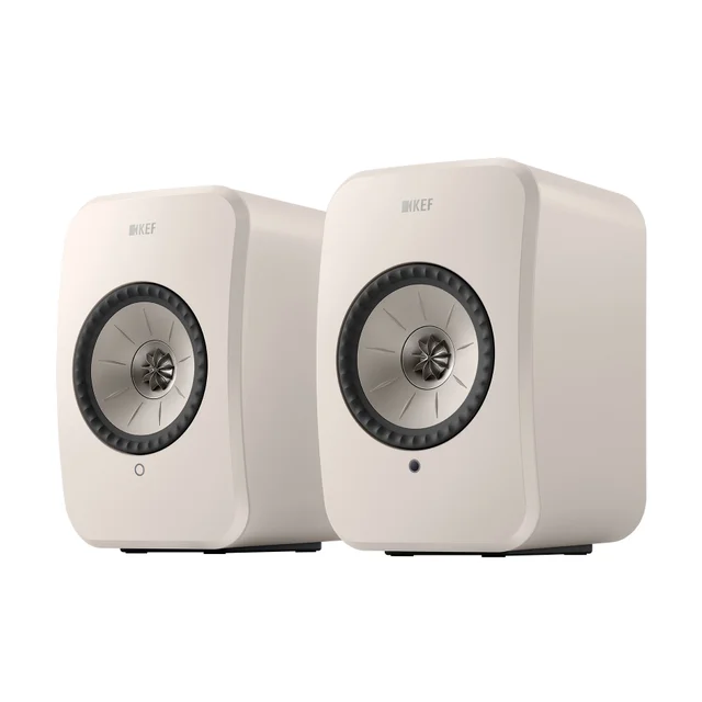 KEF LSX II LT Wireless Bookshelf Speaker Pair, White
