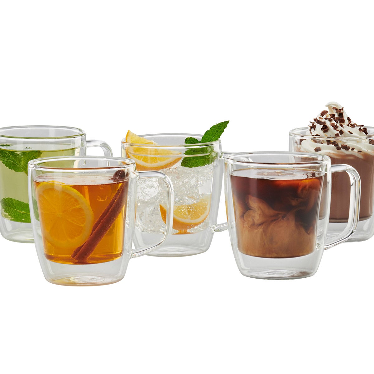 J.A. Henckels 6-piece Double Wall Glass Mug Set | Costco