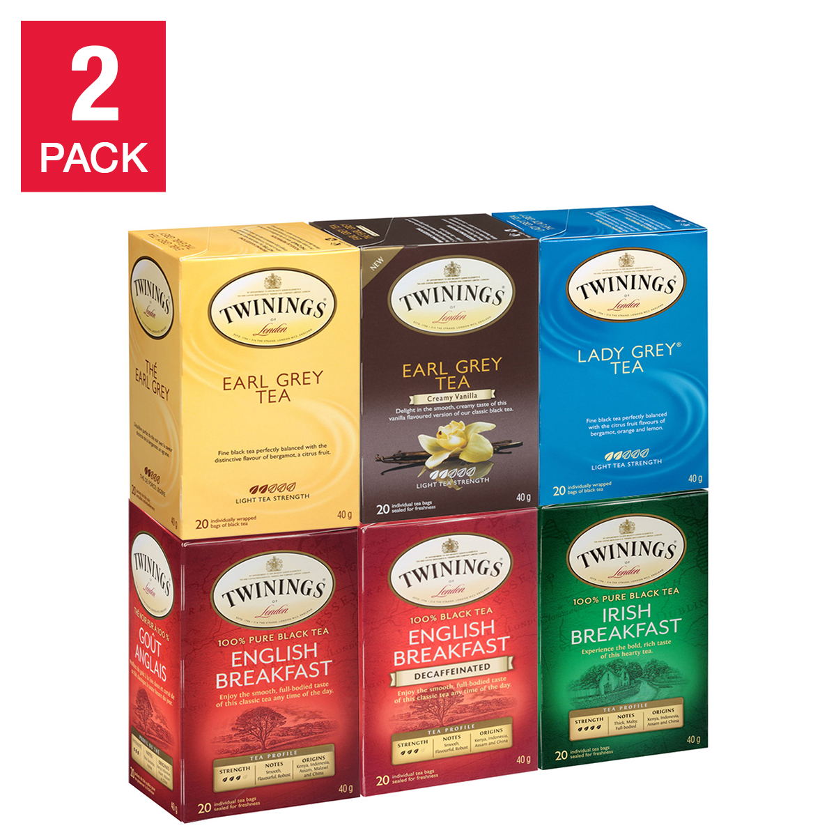 Twinings Mixed Black Tea Assortment, 240-count
