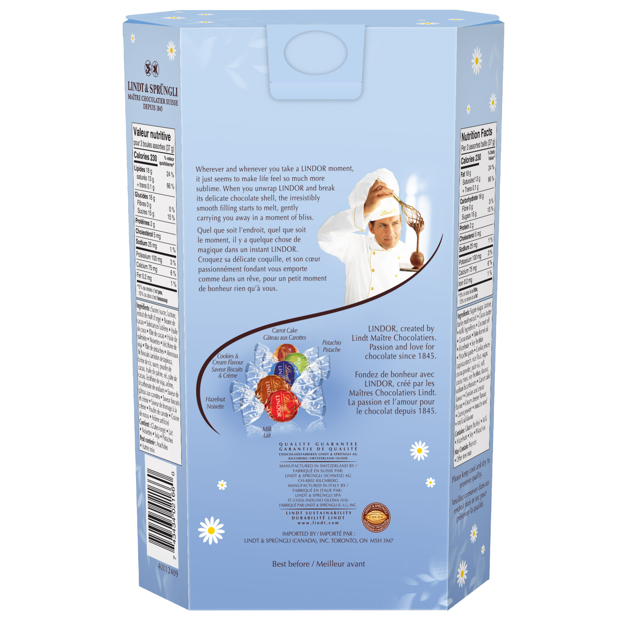 Lindt Lindor Spring Assorted Chocolate Truffles Cornet, 900 g | Costco