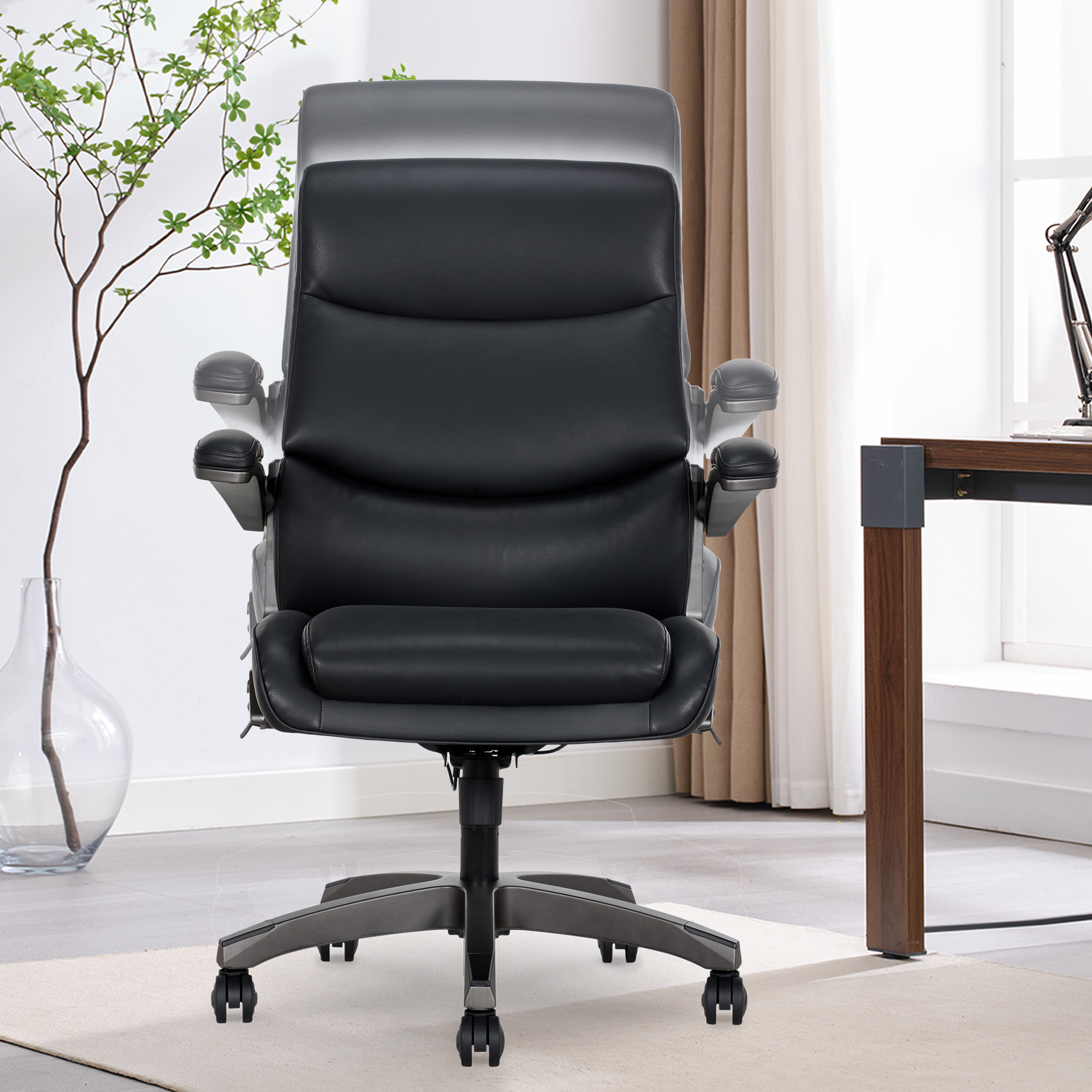 La-Z-Boy Office Manager Chair with Flip-Up Arms | Costco