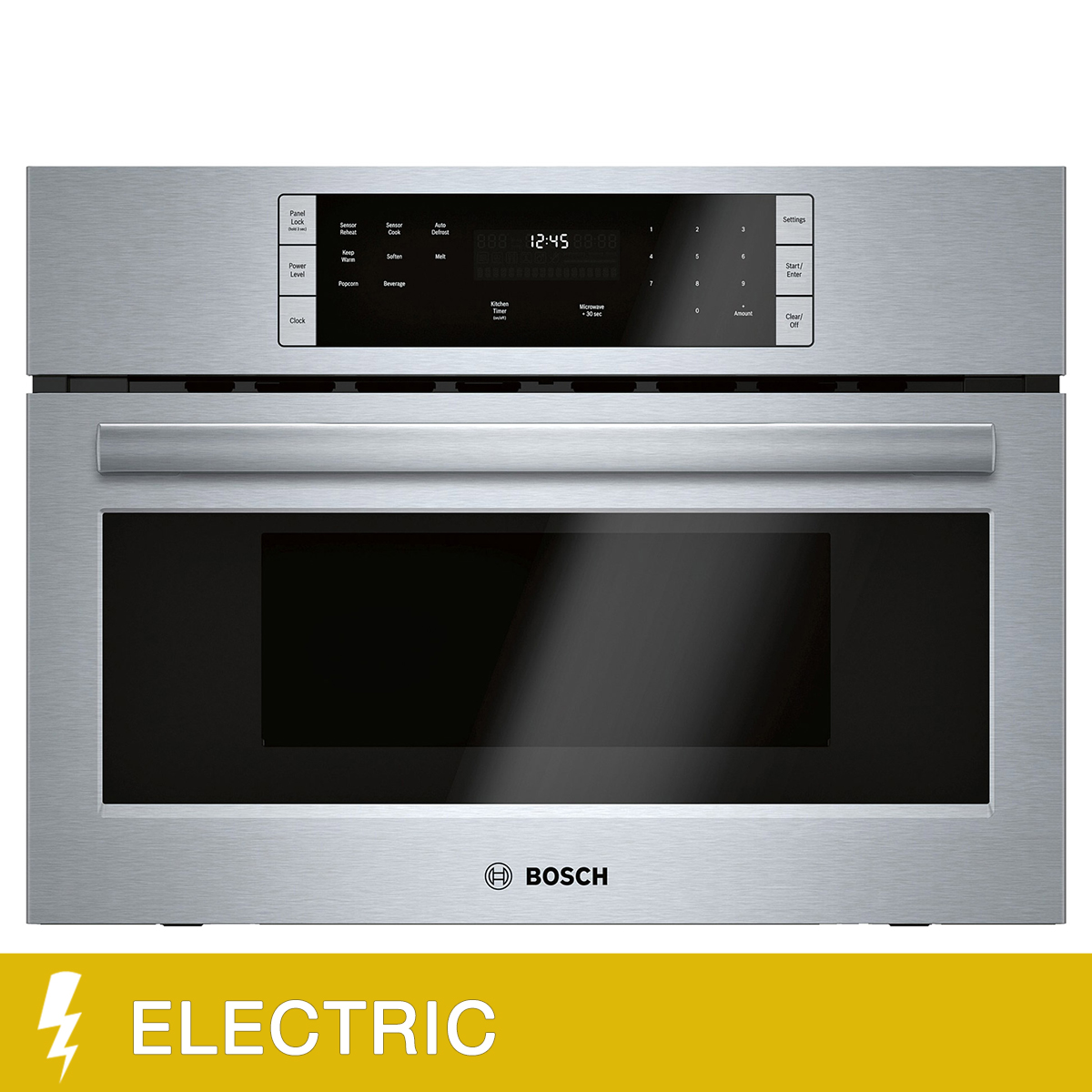 Bosch 500 Series 27in 1.6 cu ft. Stainless Steel Built-in Microwave Oven with Drop Down Door
