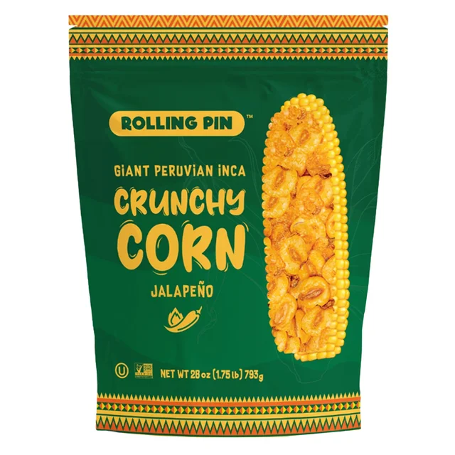 ROLLING PIN GIANT INCA CORN NUTS JALAPENO 28OZ