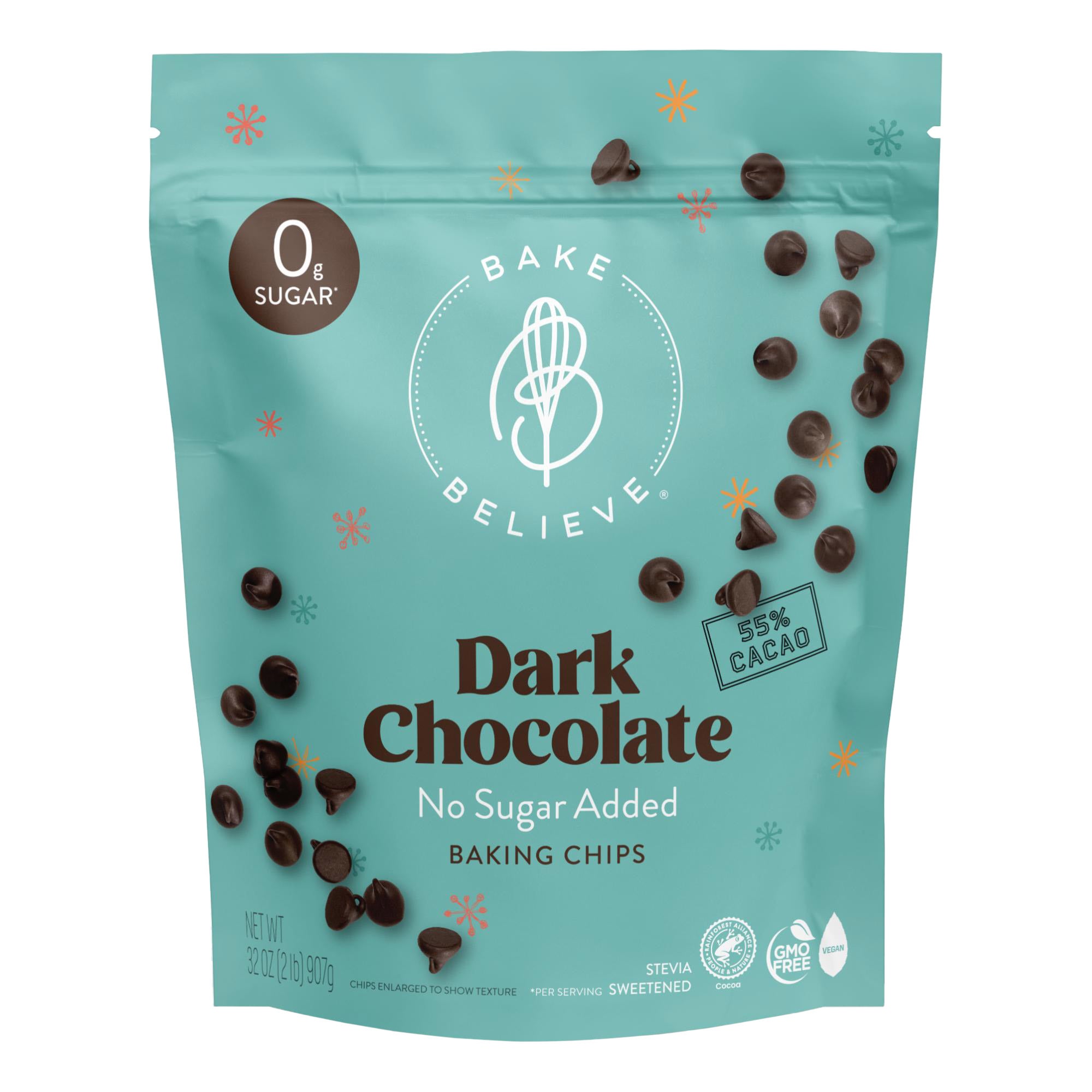 Bake Believe Dark Chocolate Baking Chips, 32 oz | Costco