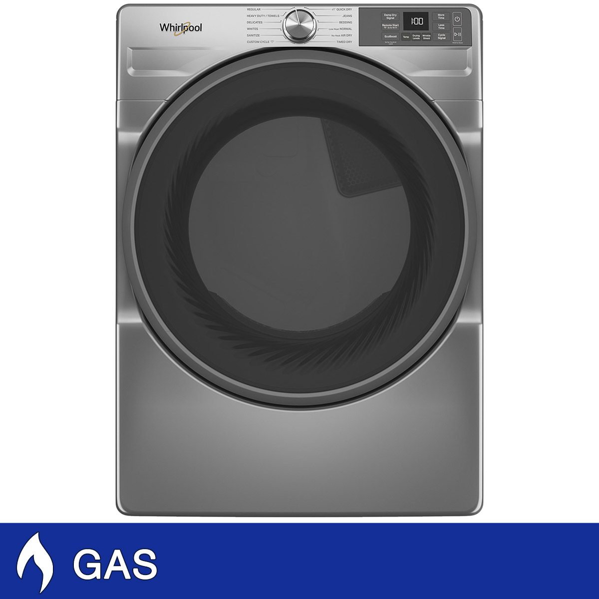 Whirlpool 7.4 cu. ft. Smart Front Load GAS Dryer with Wrinkle Shield Option