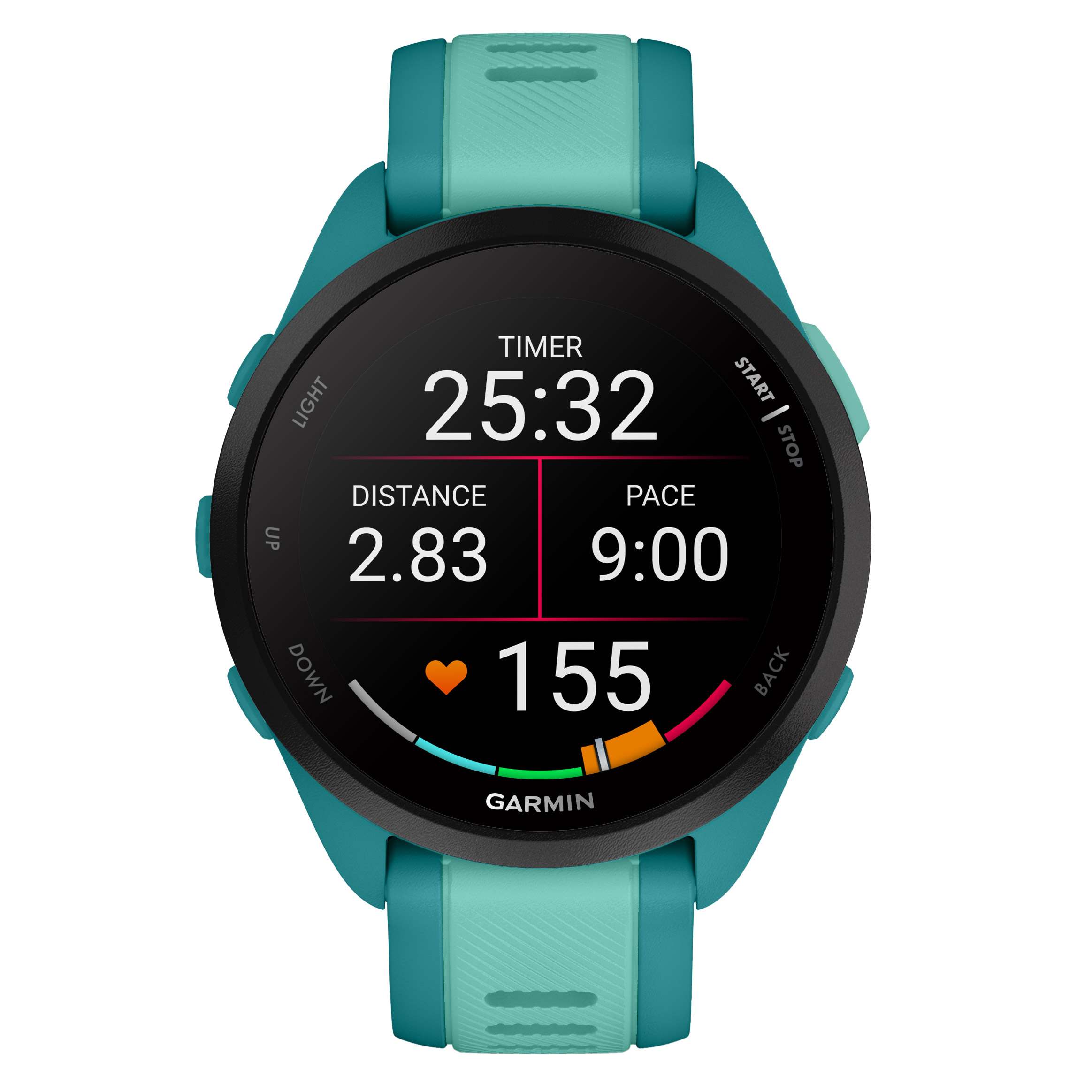 Garmin Forerunner 165 Smartwatch, Music Edition, includes USB-C and USB-A Charging Cables