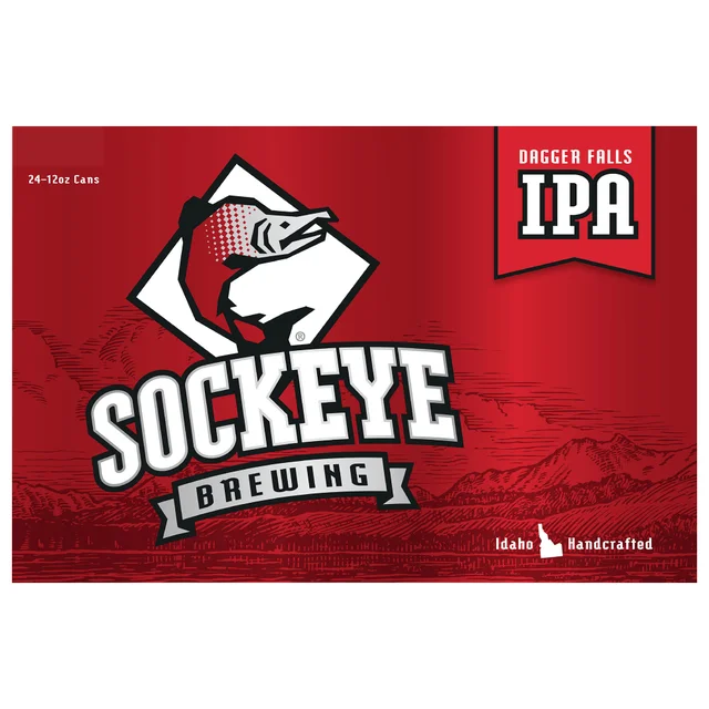 Sockeye Brewing Dagger Falls IPA, Idaho, 12 fl oz, 24-count