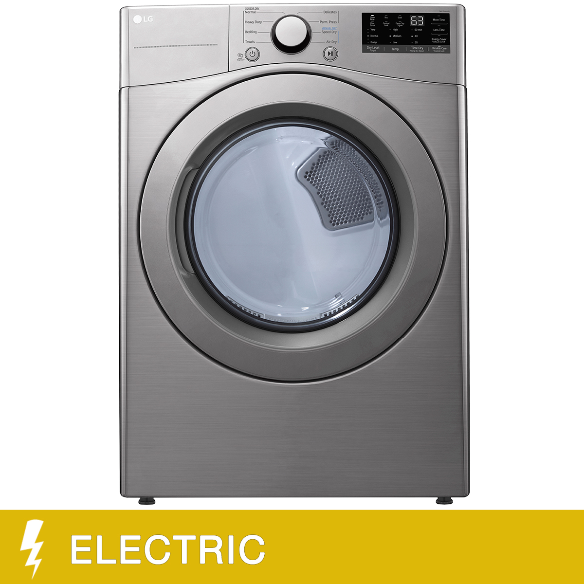 LG 7.4 cu ft. Graphite Steel Electric Ultra Large Capacity Dryer with SmartDiagnosis