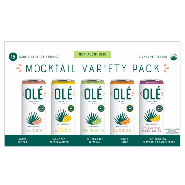 OLE MOCKTAIL VARIETY NON-ALCOHOLIC 15/12OZ