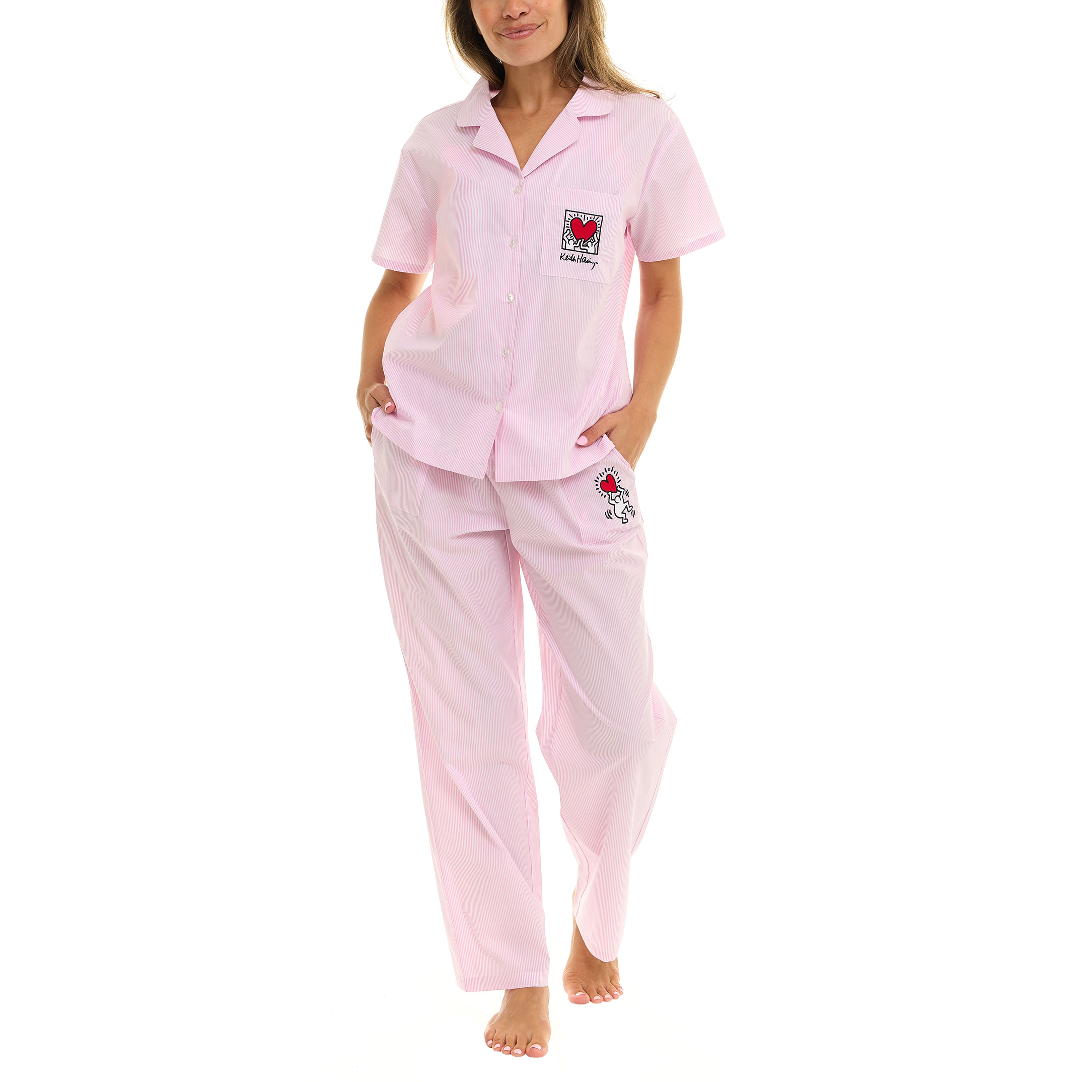 Keith Haring Women's Notch Collar Pajama Set | Costco