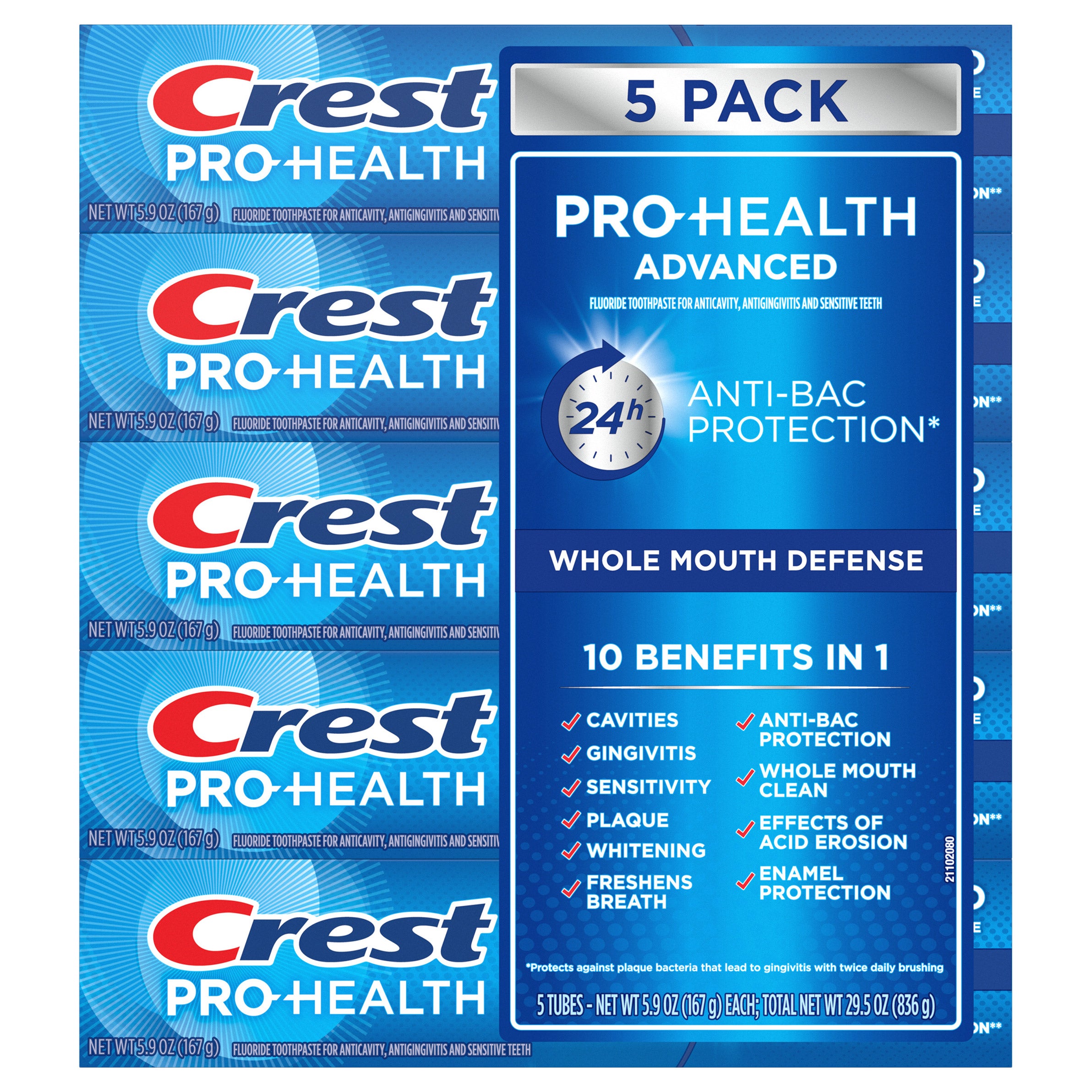 crest anti tobacco toothpaste Crest Pro-Health Advanced Toothpaste, 5.9 oz, 5 ct