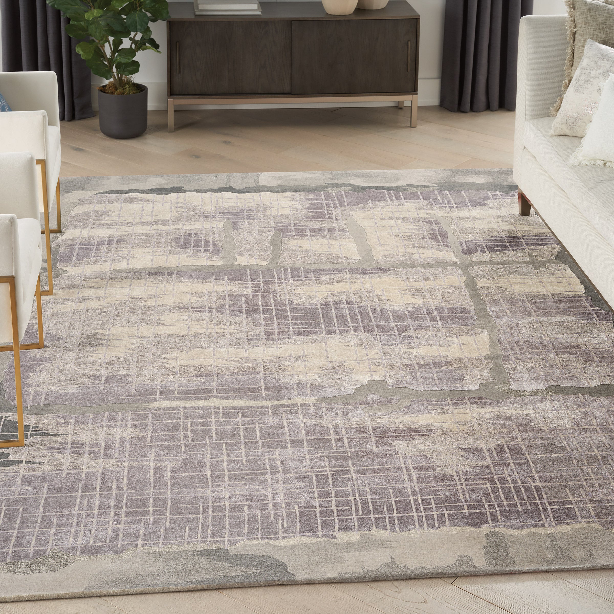 Kroma Area Rug, Grid | Costco