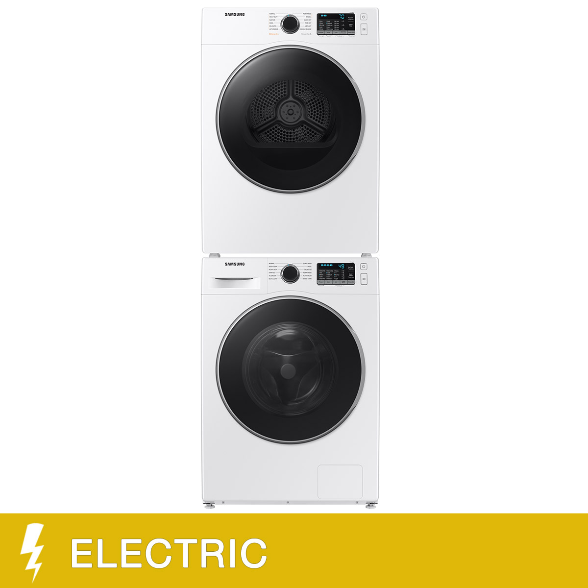 Samsung Laundry Bundle 2.9 cu ft. Front Load Washer and 4.0 cu ft. Electric Dryer