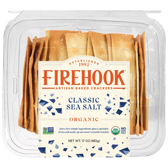 FIREHOOK ORGANIC CRACKERS 17OZ (1.06 LBS)