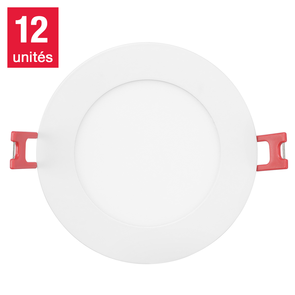 Globe Electric - Luminaire 3 CCT encastré mince, paquet de 12