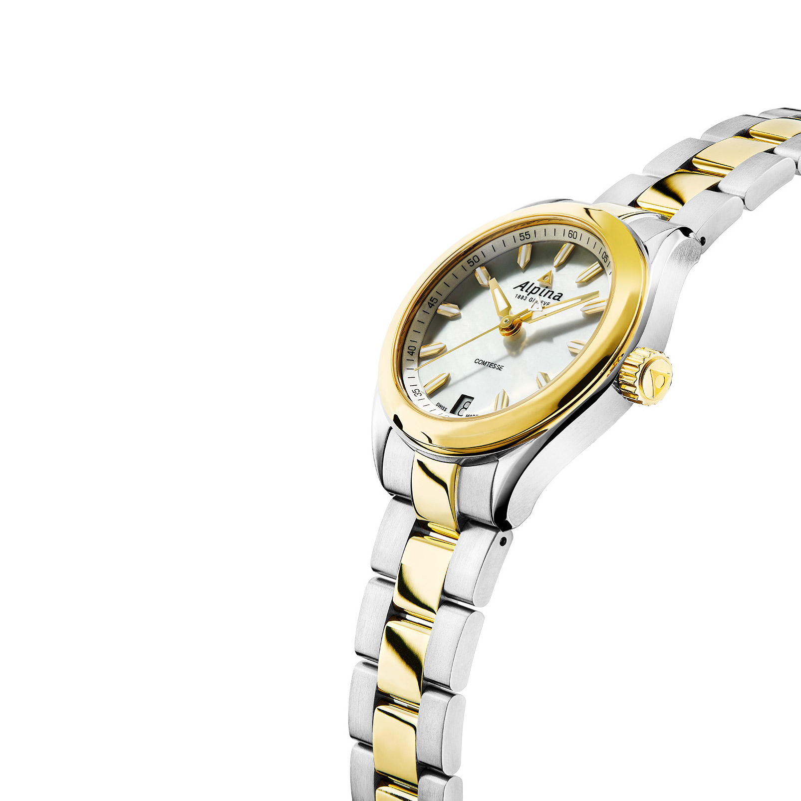 Alpina COMTESSE Two-Tone Stainless Steel Ladies Quartz Watch  display picture 2