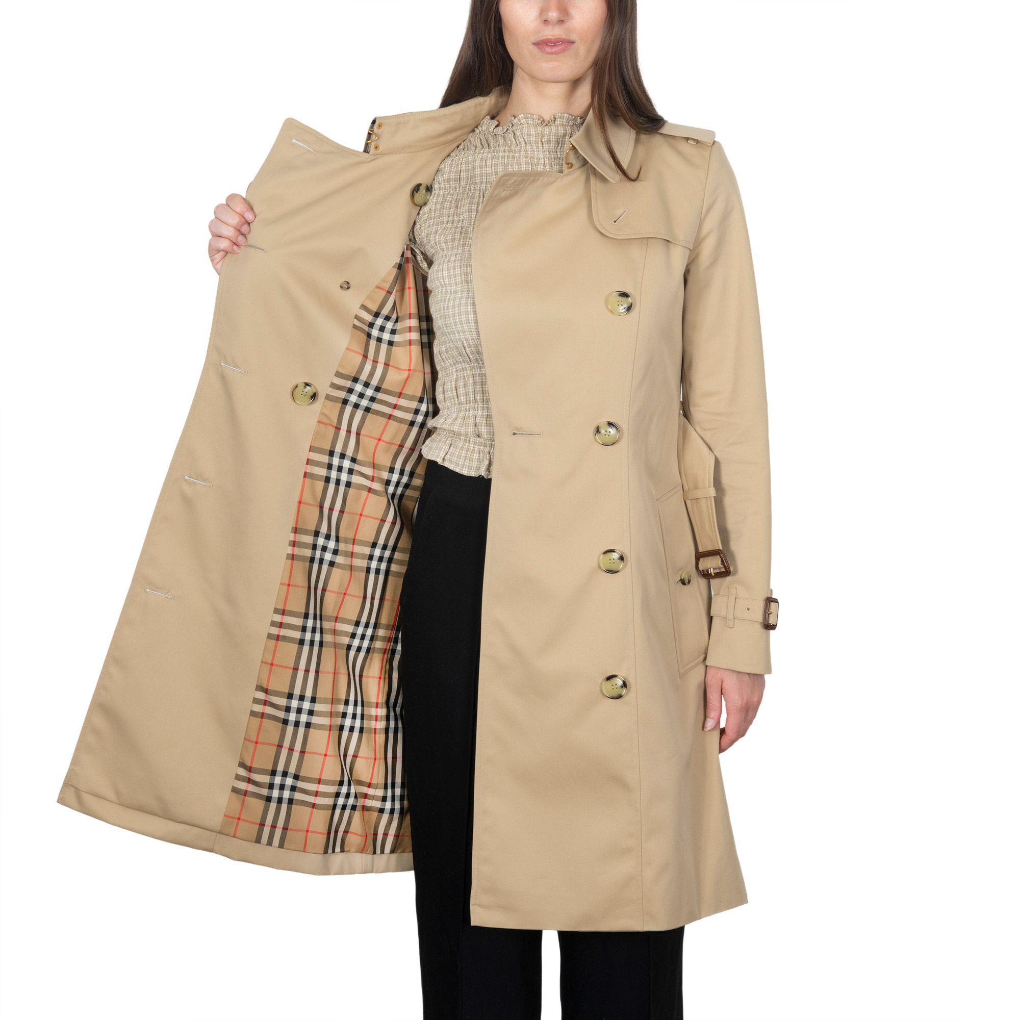 Burberry Women's Mid-Length Chelsea Trench Coat | Costco