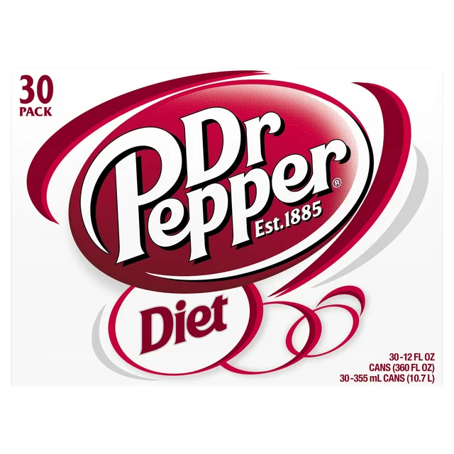 Diet Dr Pepper, 12 fl oz, 30-count
