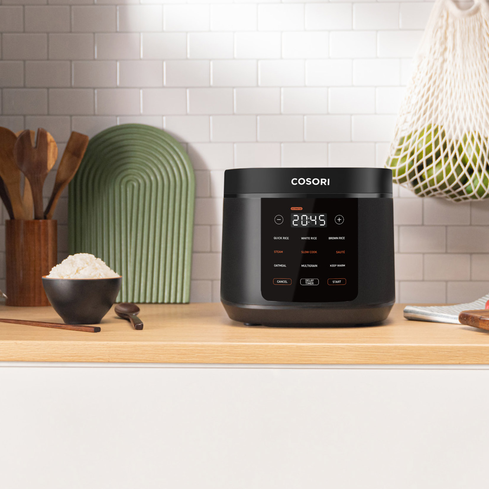 Cosori 5.0-Quart Rice Cooker with Ceramic Coating | Costco