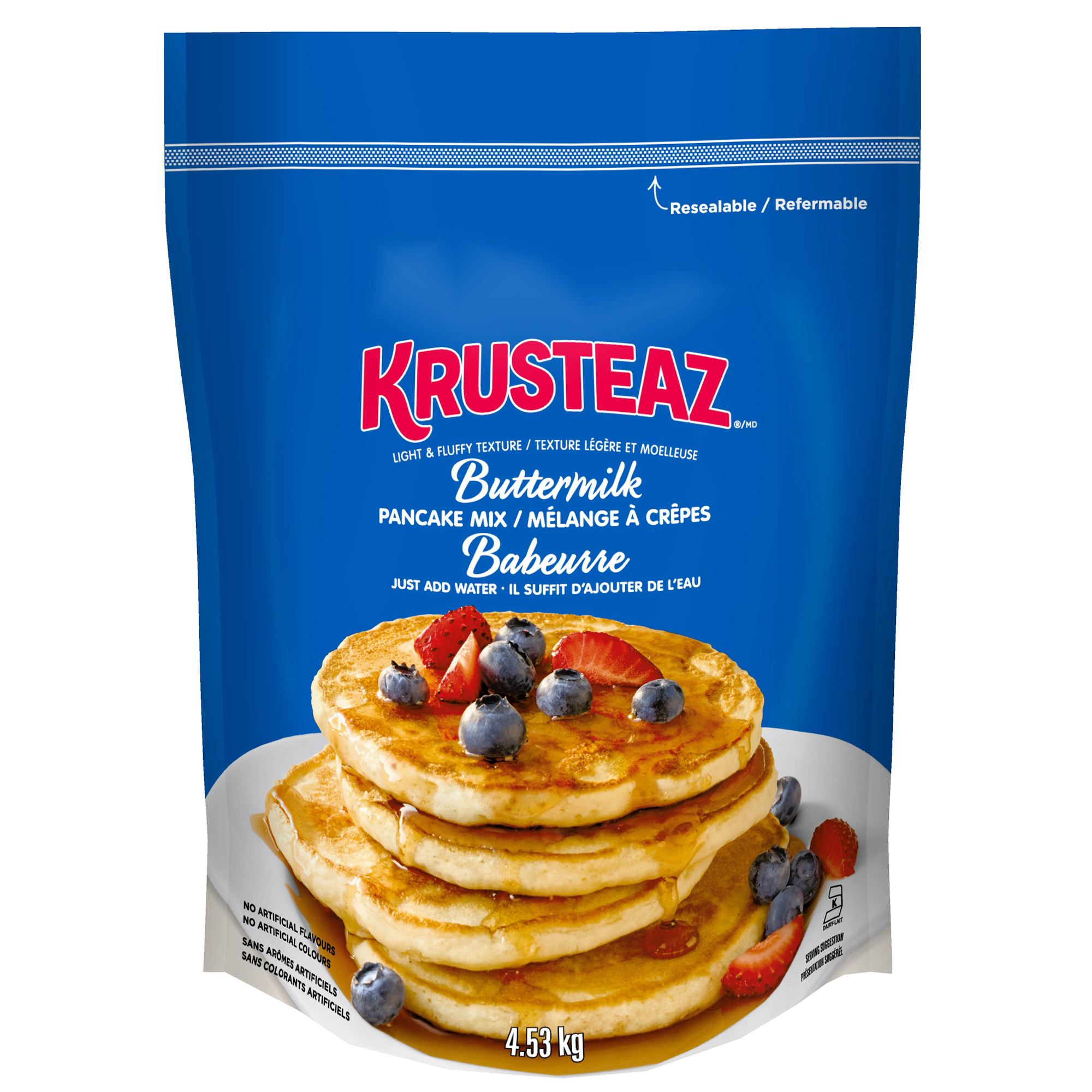 Krusteaz Buttermilk Pancake Mix, 4.53 kg 