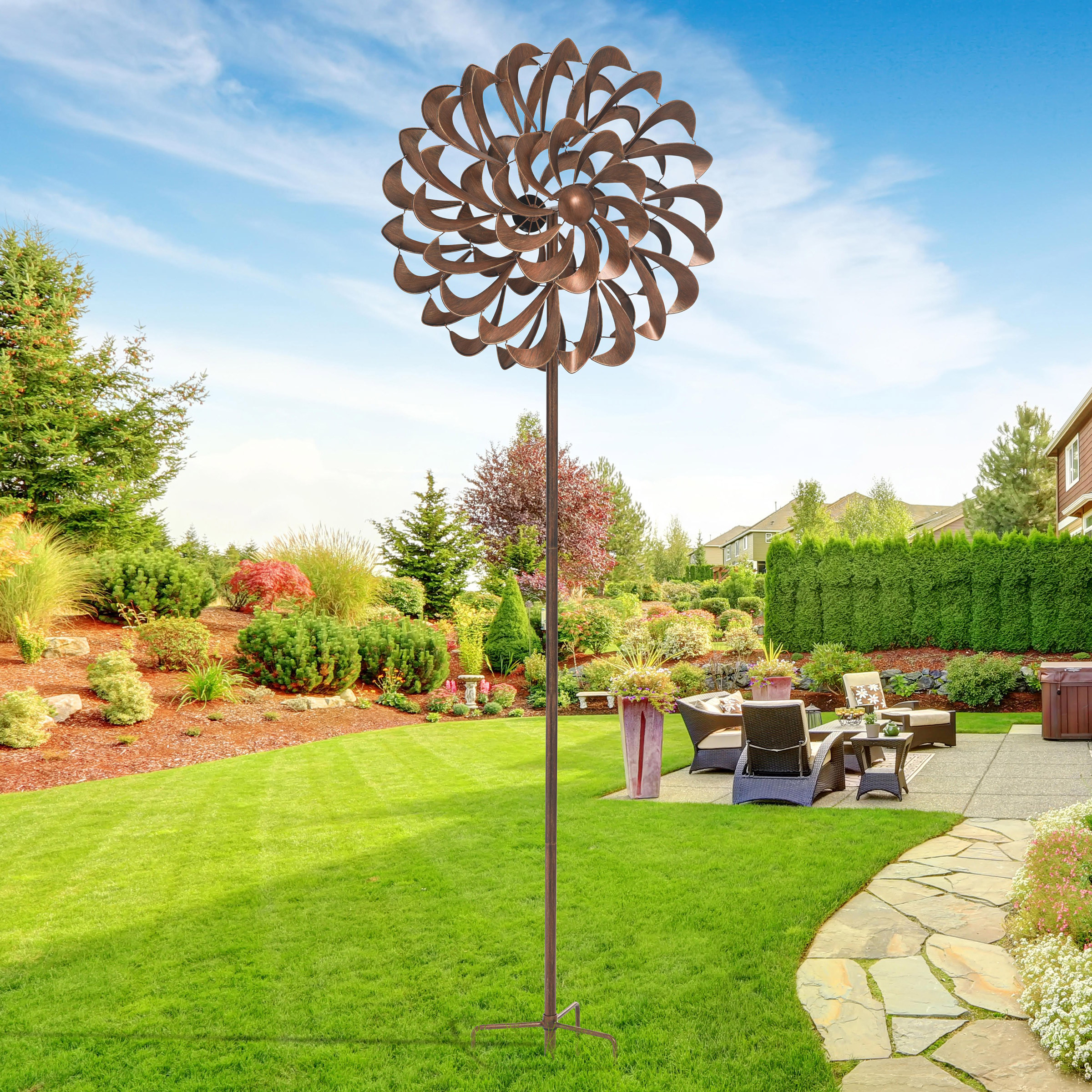 Classic Pinwheel Wind Spinner