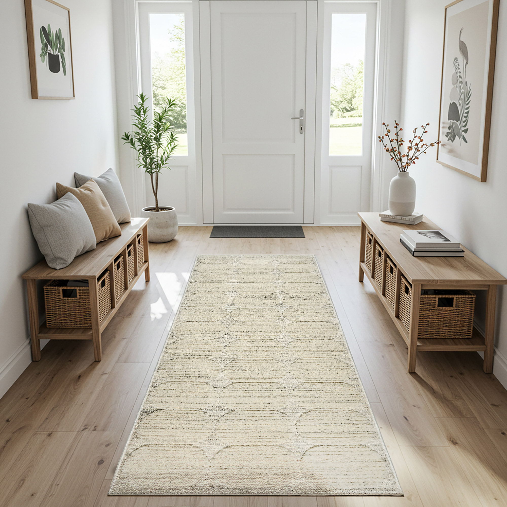 Illume Area Rug Collection  Buto Ivory