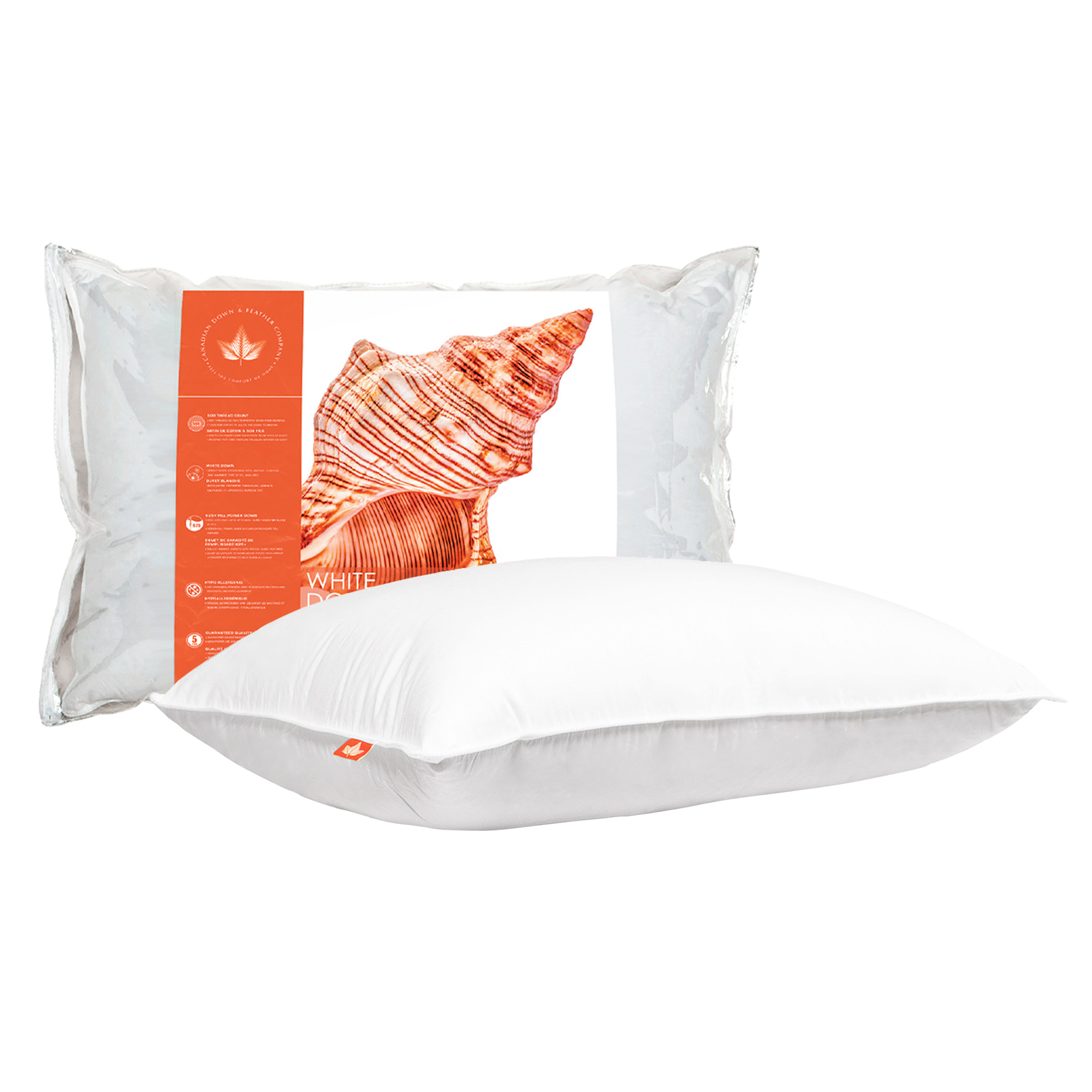 Canadian Down & Feather Company 625 Loft White Down Pillow