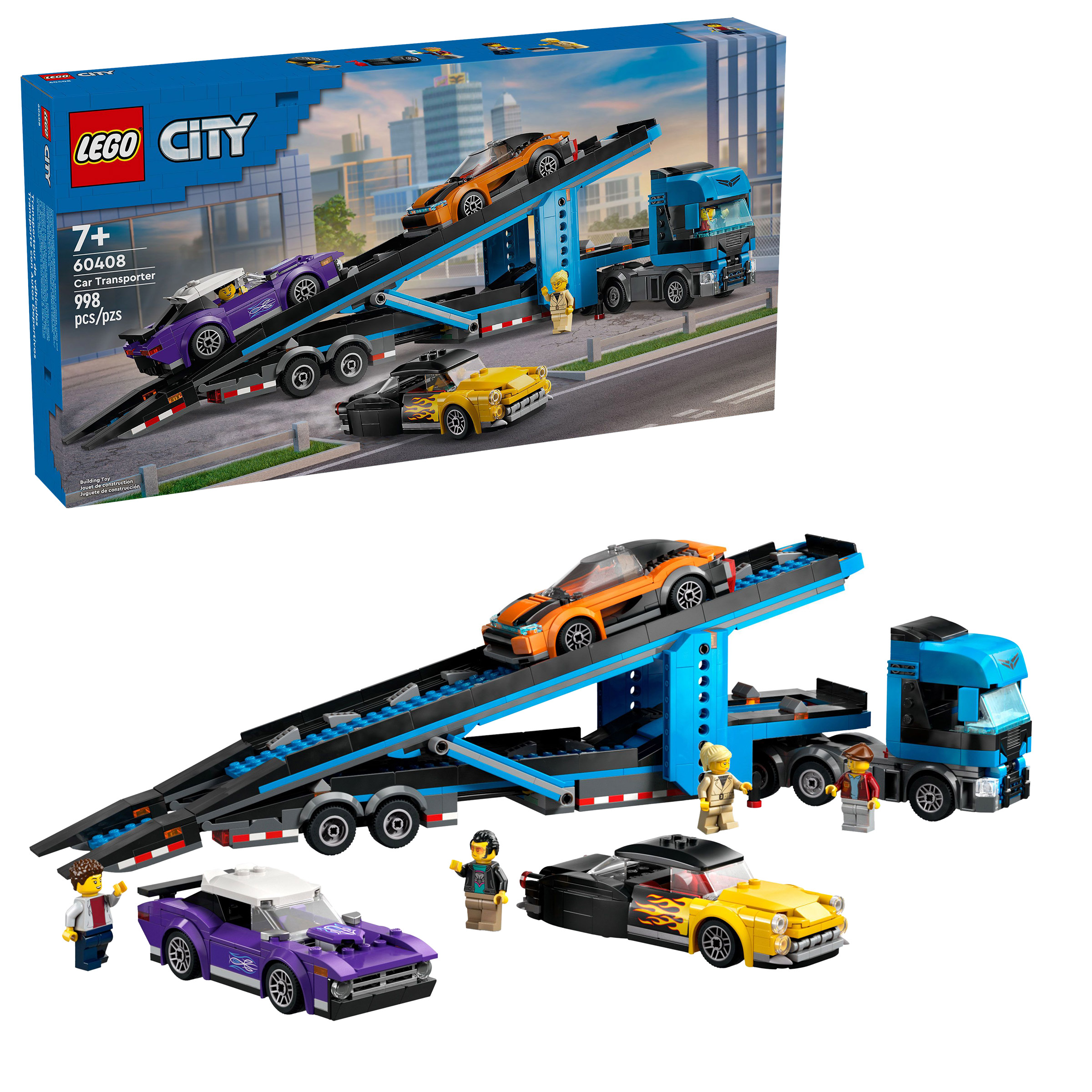 LEGO City Car Transporter Truck with Sports Cars 60408