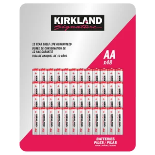 Kirkland Signature Alkaline AA Batteries, 48-count