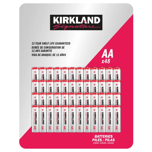 Kirkland Signature Alkaline AA Batteries, 48-count