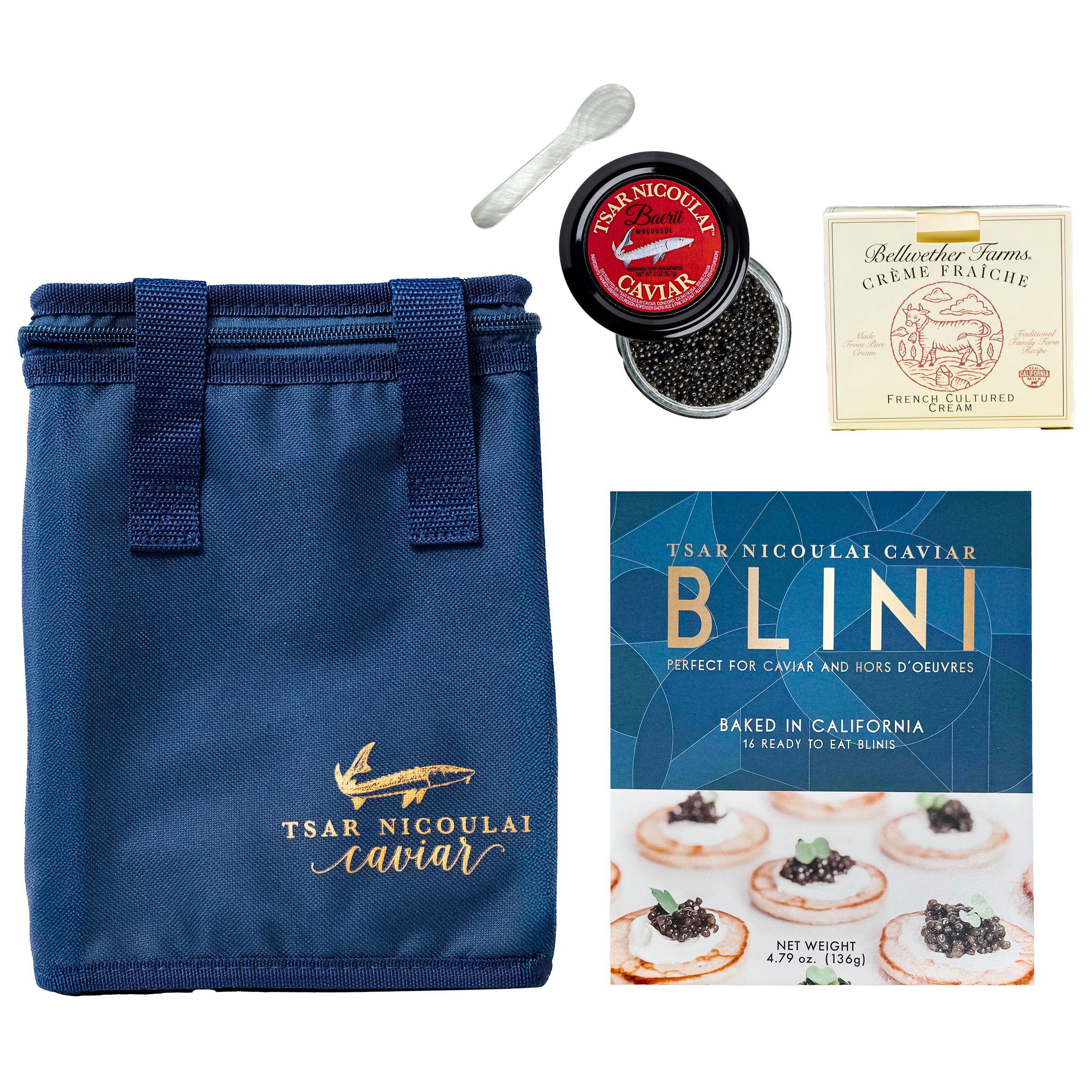 Tsar Nicoulai Baerii Caviar 2 oz. Gift Set
