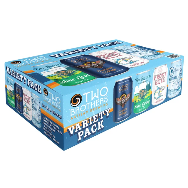 TWO BROTHERS BREWING WINTER VARIETY PACK 24/12 OUNCE CANS