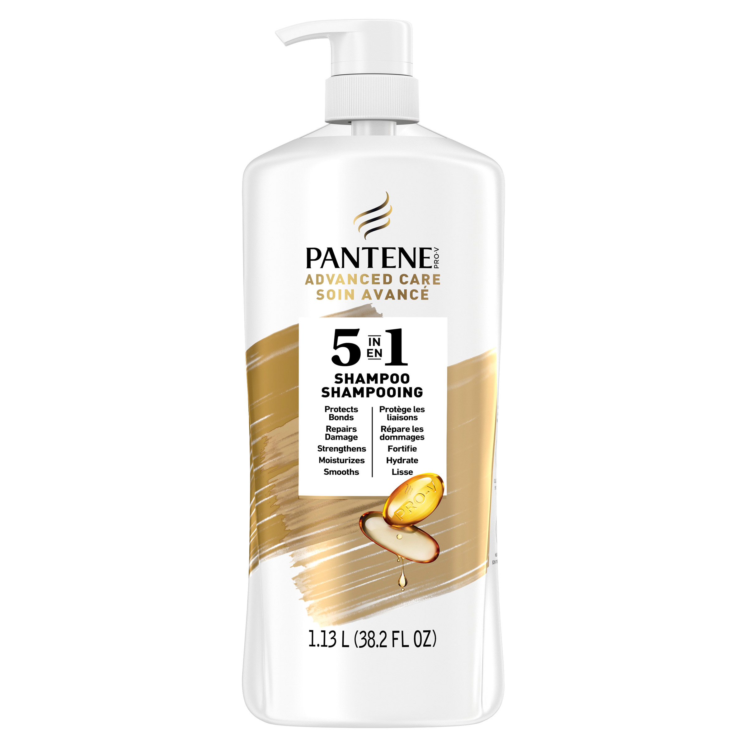 Pantene 5 in 1 Shampoo, 1.13 L