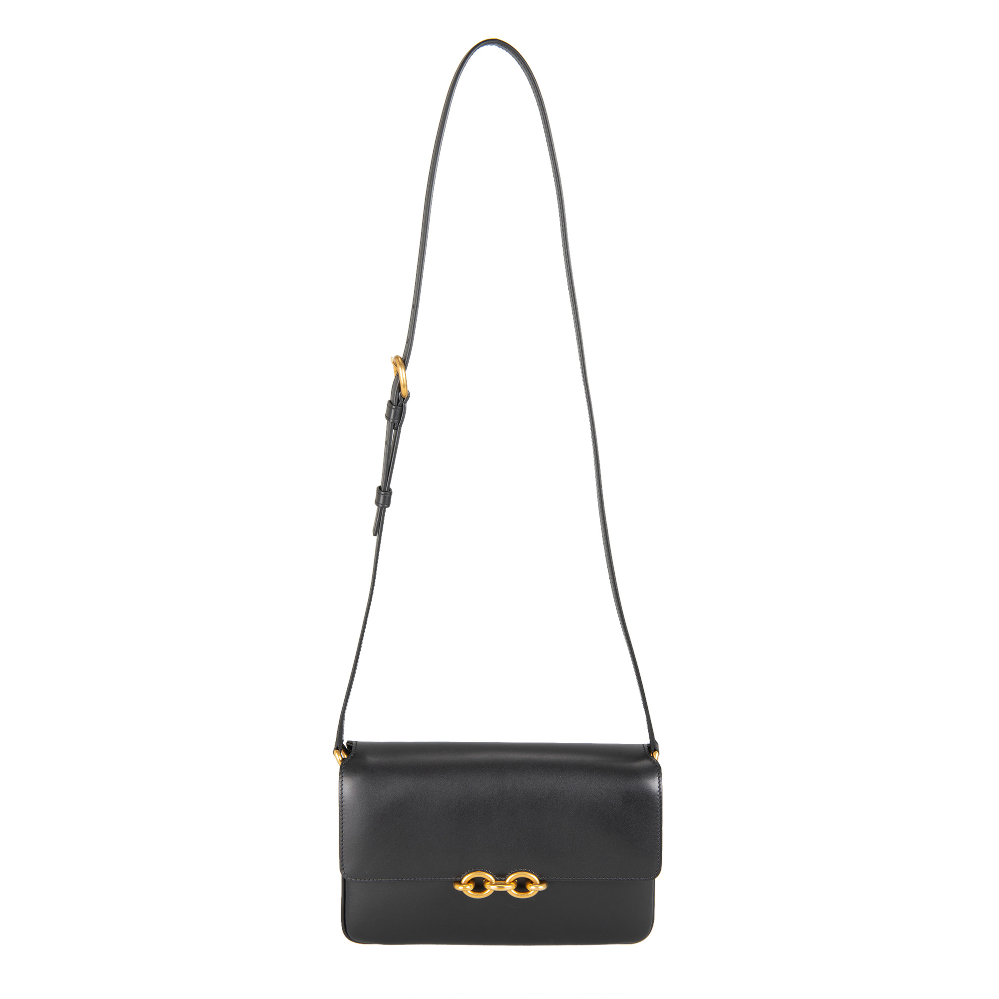 YSL Satchel Le Maillon Queens Bag Nero, Black | Costco