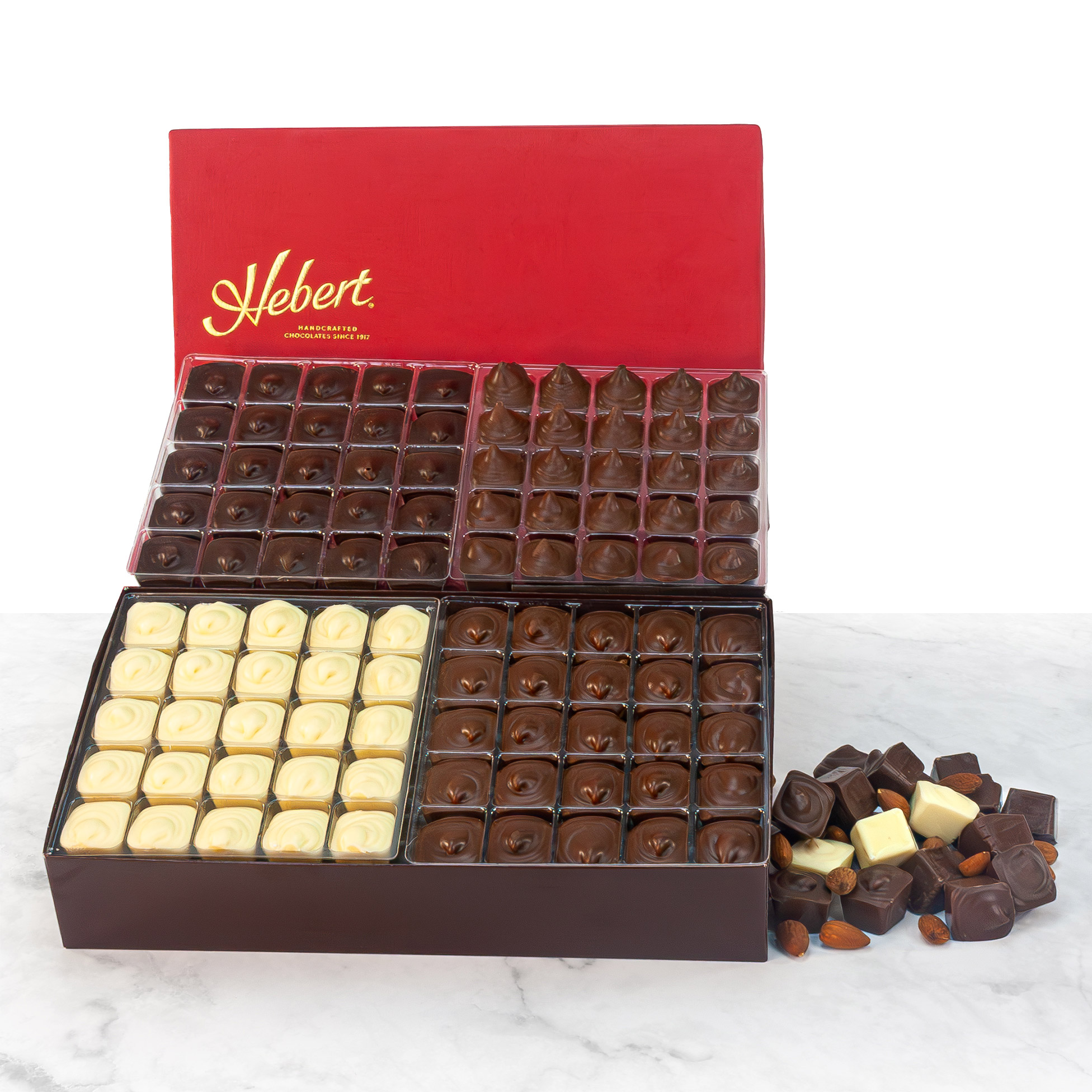 Hebert Candies Premium Chocolate Assortment  2 lb  100 Total Pieces